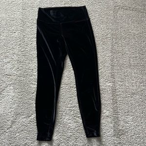 Lululemon black velvet leggings